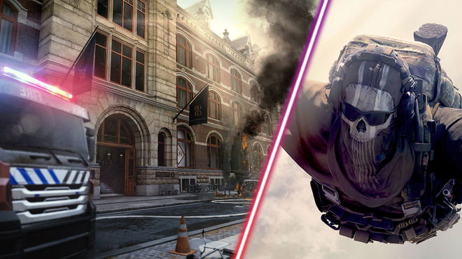 Warzone 2 Vondel Resurgence map and Ghost falling through sky