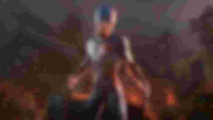 Image of a monster in the Evil Dead game.