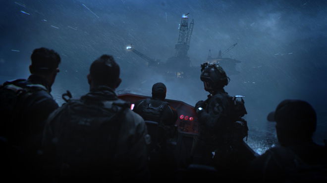 Image showing Modern Warfare 2 characters in a boat