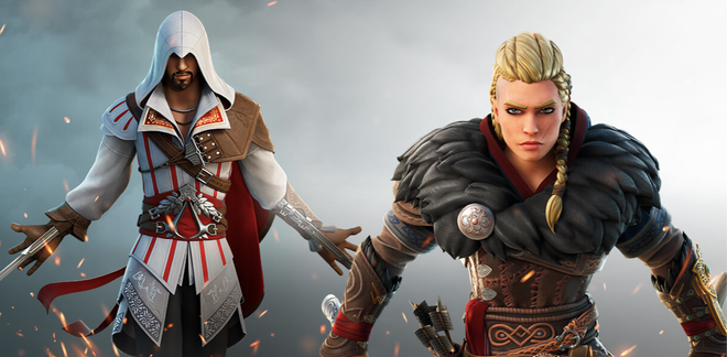 Assassin’s Creed's Eivor and Ezio Sneak Into Fortnite