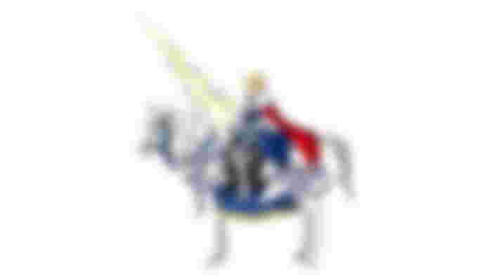 Fate Grand Order character,Artoria Pendragon, in the lancer version of her sprite.