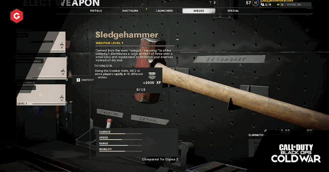 Call of Duty: Black Ops Cold War Season 1: How To Unlock The Sledgehammer Melee Weapon