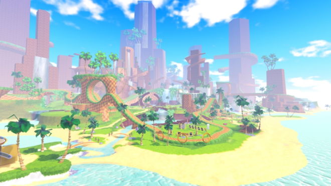A zone in Sonic Speed Simulator.
