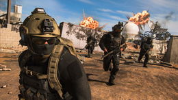 Modern Warfare 3 players running from explosions