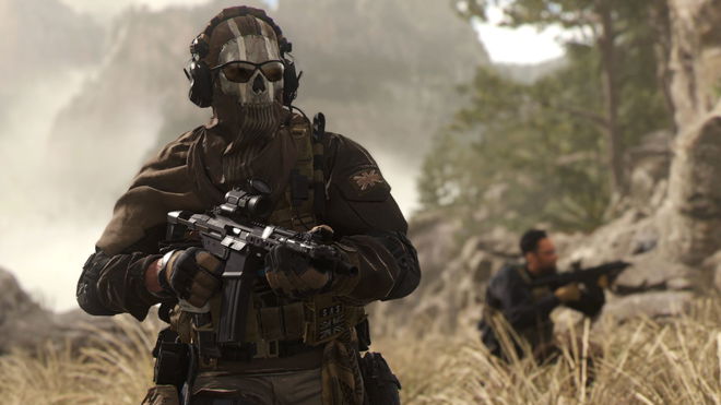 Image showing Ghost from Modern Warfare 2 in grass