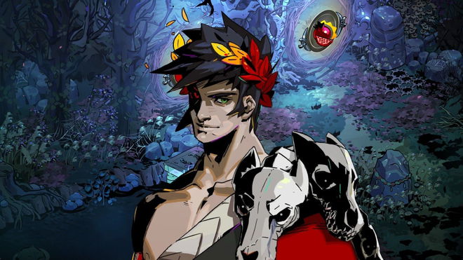 Zagreus from Hades in front of a gameplay screenshot of Hades 2.