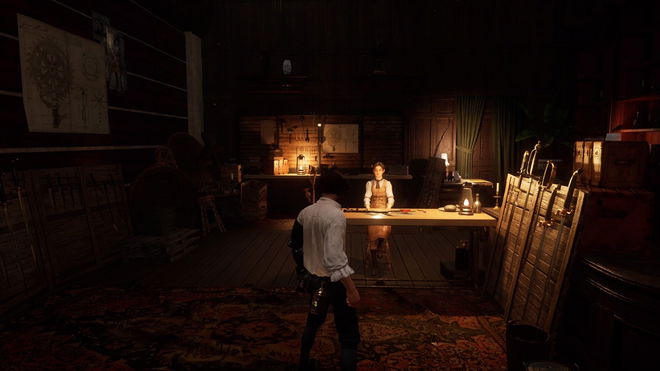 Eugenie from Lies of P at her shop in Hotel Krat.