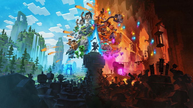 Minecraft Legends promotional art.
