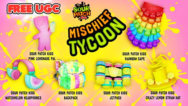 Sour Patch Kids items in Roblox