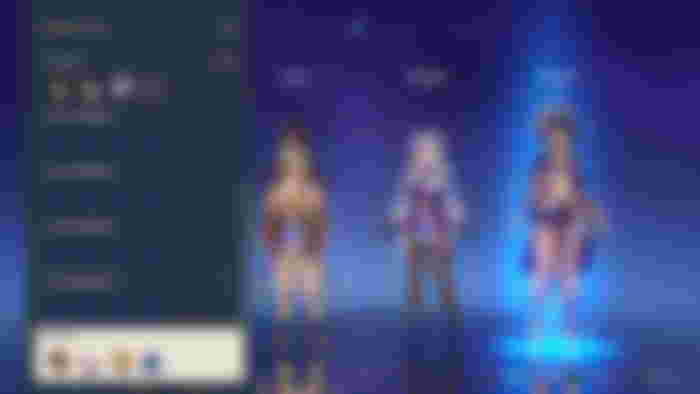 Party selection screen in Genshin Impact on PlayStation 4