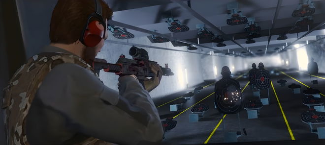 A promo screenshot for GTA Online gunrunning.