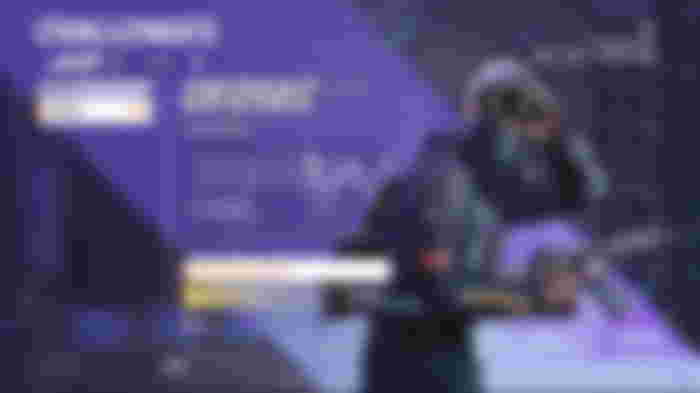 The DedSec challenge unlock in XDefiant, showing a DedSec character holding a phone with two 'X' characters for eyes.