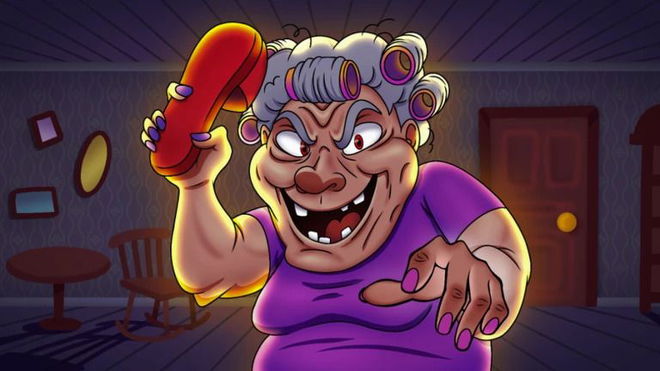 an evil grandma in Flip Flop Simulator