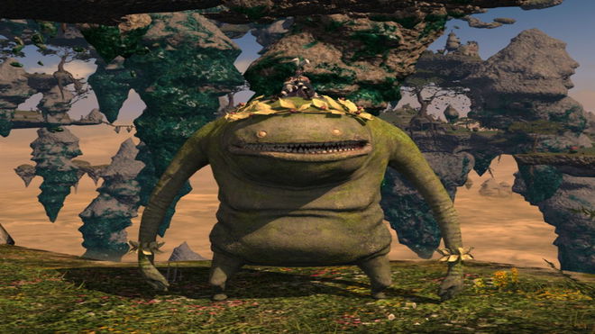 FFXIV Troll Mount with trees in background