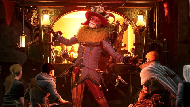Alan-a-Dale putting on a show in Gangs of Sherwood