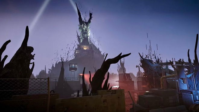 The Liberty Statue can be seen on the Liberty Island Containment Zone in the New York region of Rainbow Six Extraction.