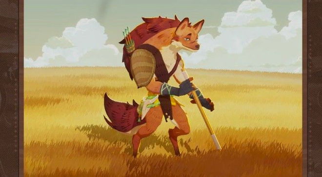 AFK Journey Odie on yellow and grey background