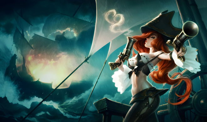 Artwork of a League of Legends champion.