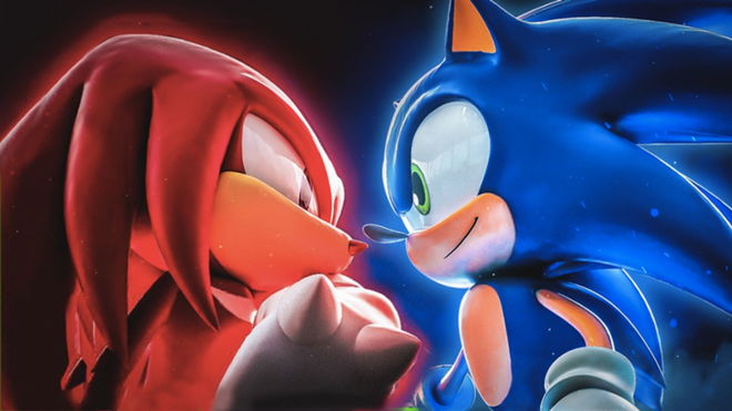 Image of Sonic and Knuckles in Sonic Speed Simulator.