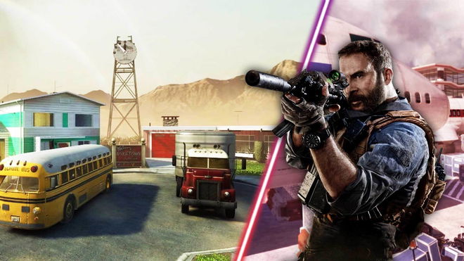 Nuketown with Captain Price in foreground