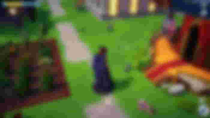 Approaching a squirrel in Disney Dreamlight Valley