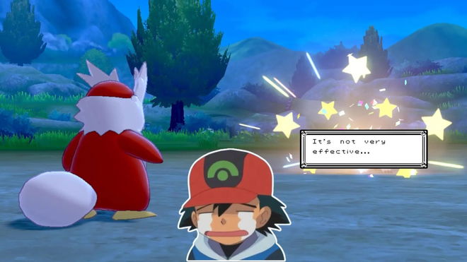 Delibird Present and Ash from Anime
