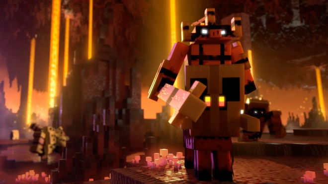 The Beast boss in Minecraft Legends.