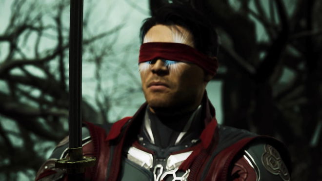 A masked character in Mortal Kombat 1.