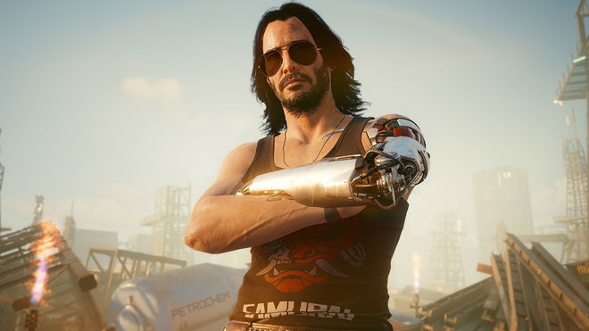 Johnny Silverhand in Cyberpunk 2077.