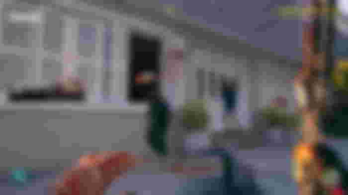 A crowd of zombies near the house in Dead Island 2