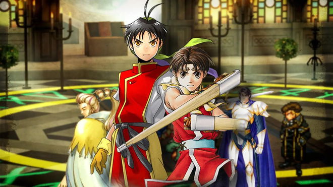 The lead characters of Suikoden