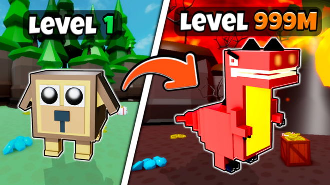 Two Roblox pets in Pet Capsules Simulator.