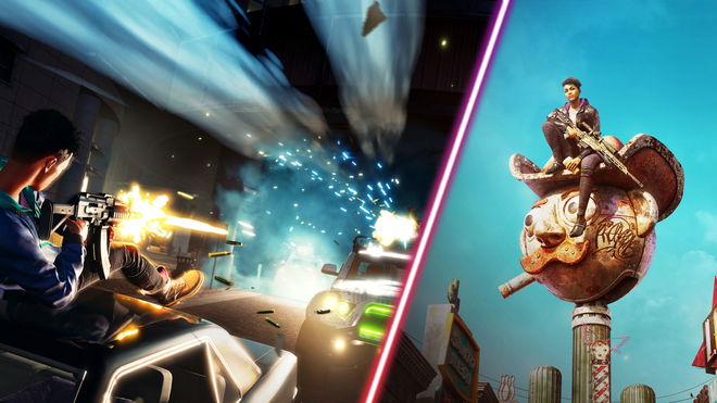 Some action going down in Volition's Saints Row (2022).