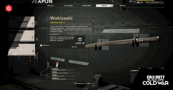 Call of Duty: Black Ops Cold War Season 1: How To Unlock The Wakizashi Melee Weapon
