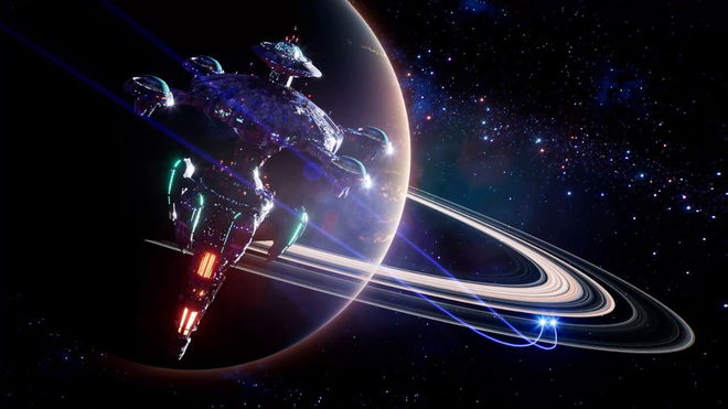 The space station in System Shock