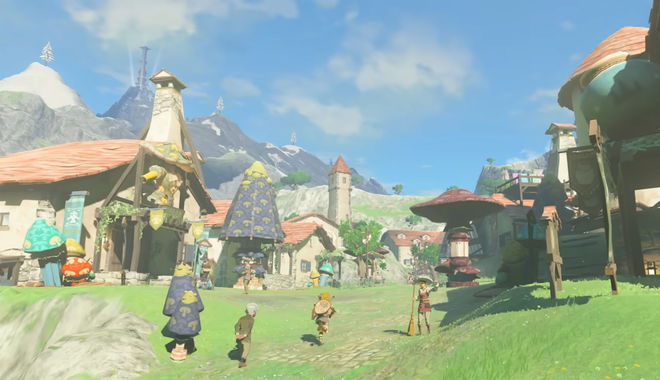 Link on his way to sell all of his Gems in Zelda Tears of the Kingdom