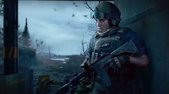 Female shooter as a cover for Arena Breakout
