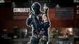 Battlefield 6 soldier in front of the open beta's menu