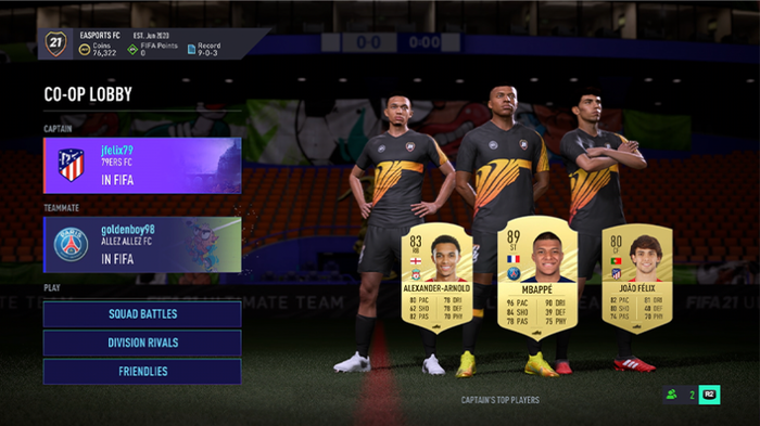Image from FIFA 21 Ultimate Team: How To Play With Friends In FUT Co-Op, How To Add A Guest And Play Against Friends Online