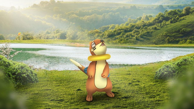 Image of Buizel in Pokémon GO.