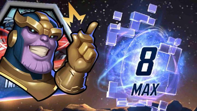 A Chibi variant of Thanos in Marvel Snap.