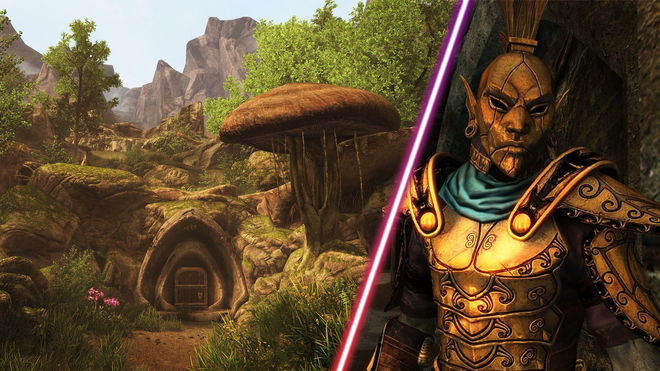 Vvardenfell in Skyrim mod Skywind.