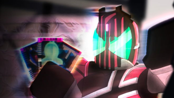A masked Roblox character in Rider World.