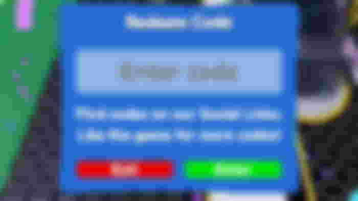 A screenshot of the redemption code window for Mega Mech Tycoon on Roblox. 