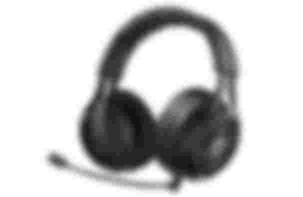 LucidSound LS35X product image of a black overear wireless headset featuring a mic.