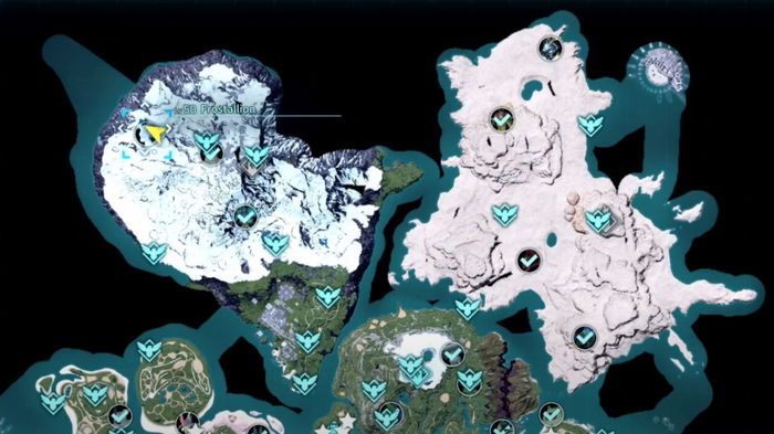 Palworld: Frostallion location on the map