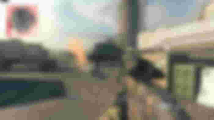 Modern Warfare 3 attack helicopter surrounded by weapon caches