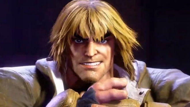 A fighter grinning in Street Fighter 6.