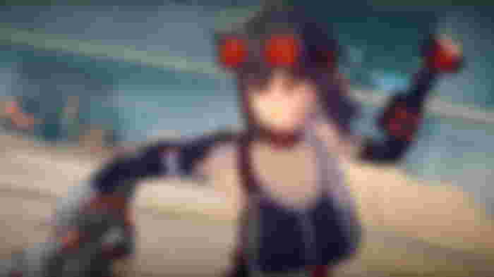 A close-up of Grace about to throw a grenade in Zenless Zone Zero.