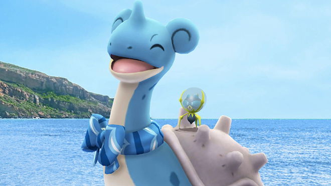 Image of Lapras in Pokémon GO.